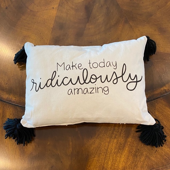 Other - Make today ridiculously amazing pillow 10x15